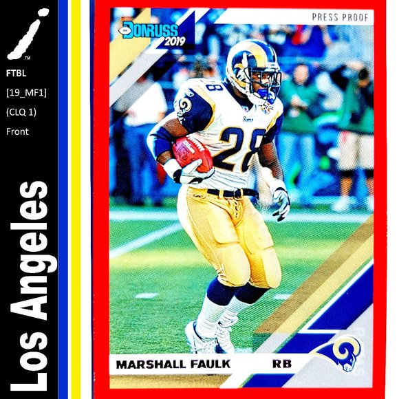 Los Angeles Rams (Marshall Faulk) - FTBL [19_MF1] - Picture 1 of 3